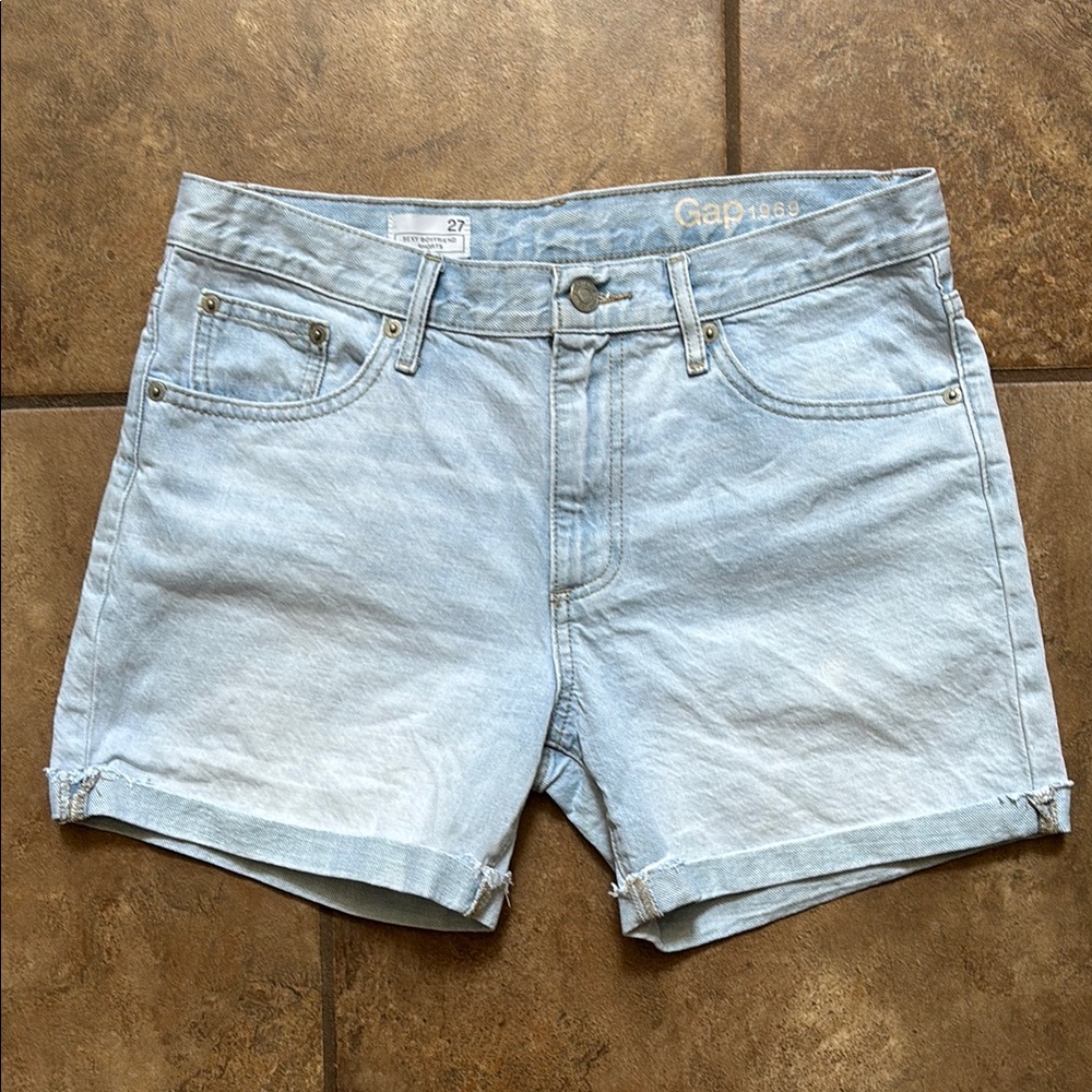 GAP Women's Light Blue Jean Shorts